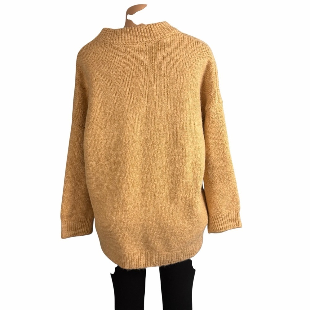 MNG Mango Cozy Women's Oversized Sweater in Warm Tan - Picture 6 of 8